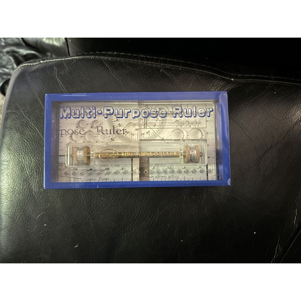 ABC MULTI-PURPOSE RULER IN BOX WITH INSTRUCTIONS.